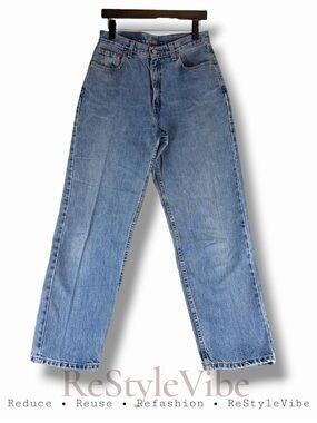 LEVI’S Women’s Size 10 S Denim Jeans 560 Red Tab Loose Fit High Rise VINTAGE